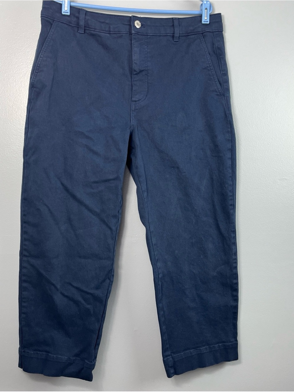 Everlane Navy Straight-Leg Women's Chinos inseam 26